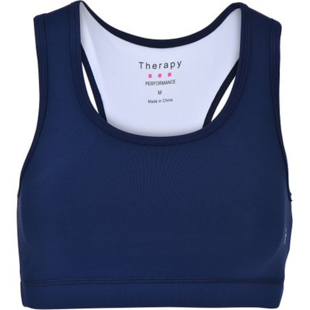 Navy blue sports bra